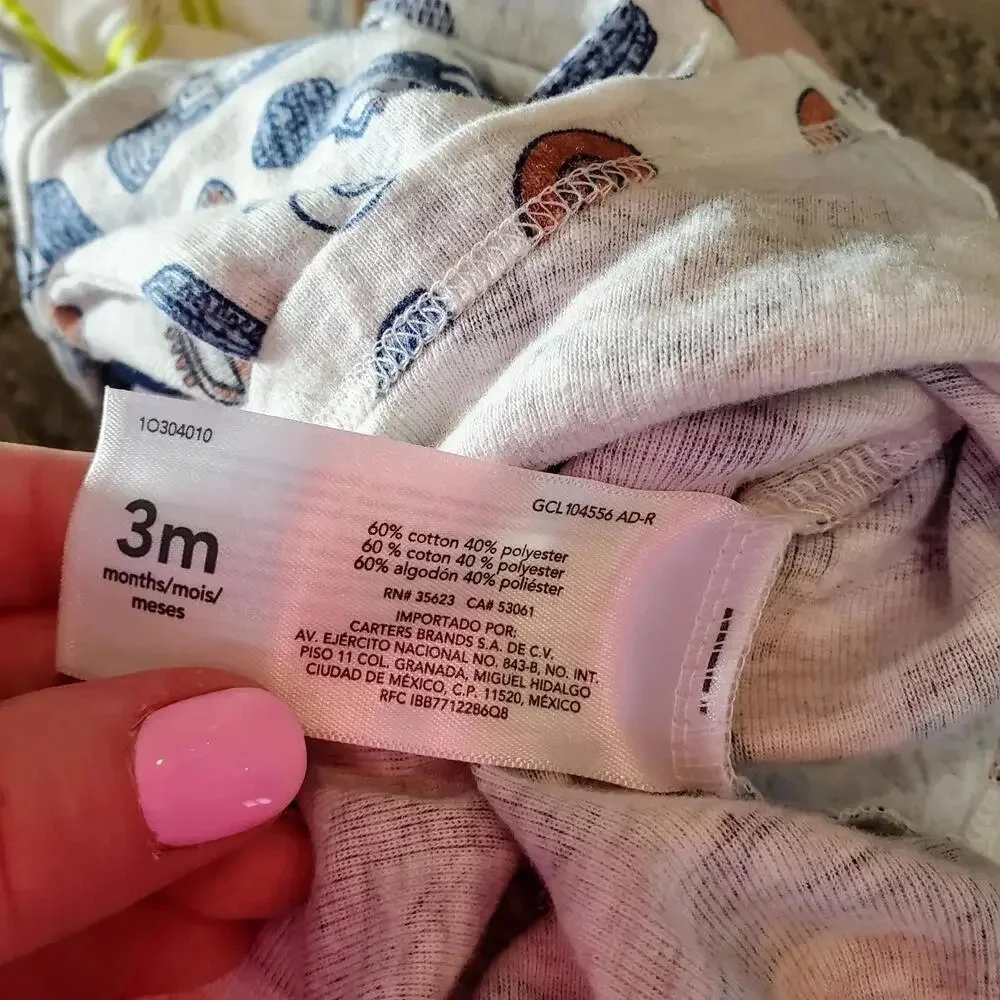 Carter's Baby Boy 3m Bodysuit Bundle - 2 Pieces - EUC